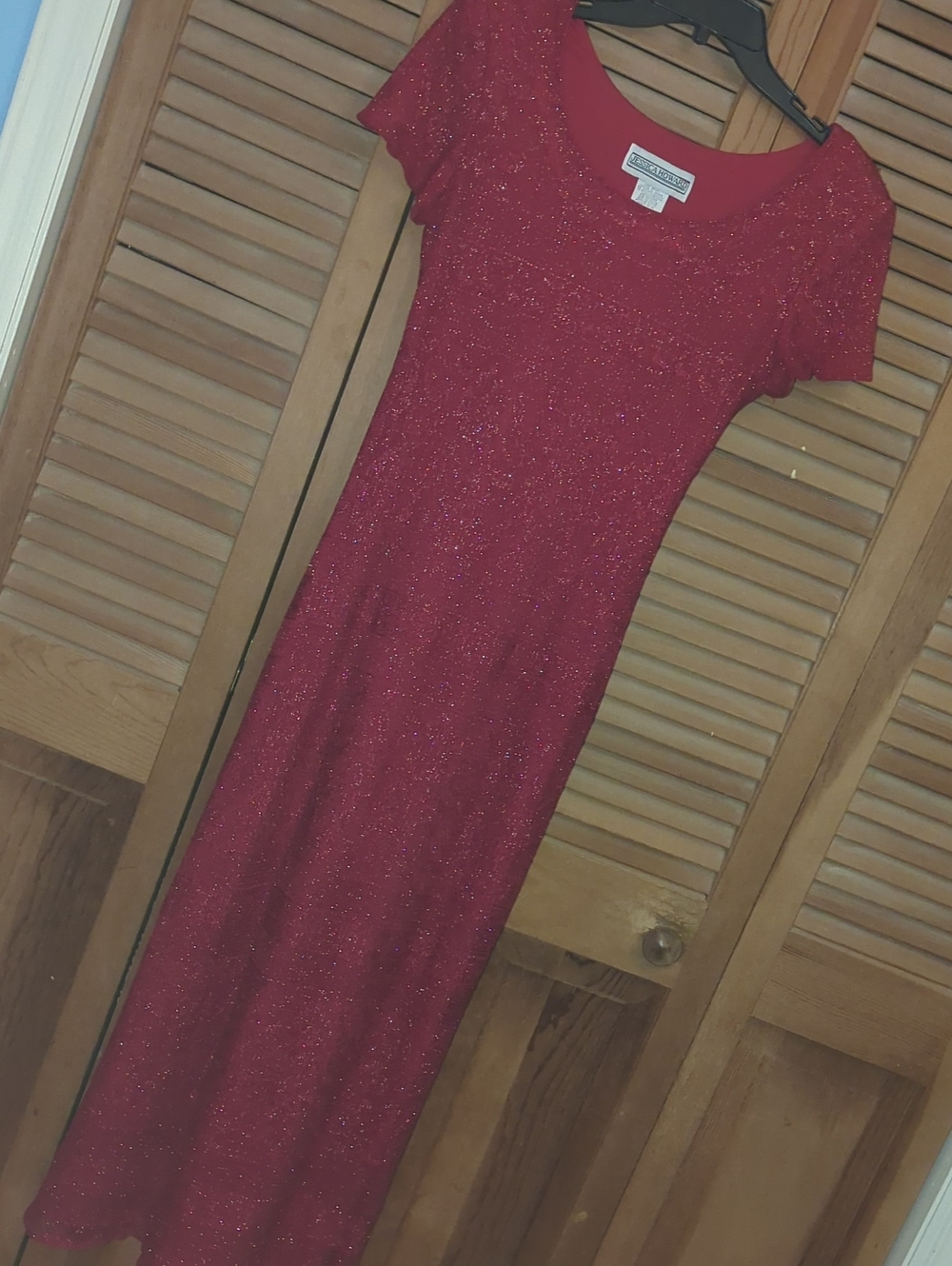 Jessica howard  Sparkling Red Maxi Dress Size 8